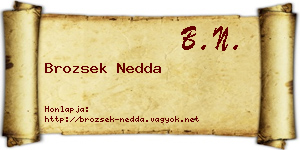 Brozsek Nedda névjegykártya
